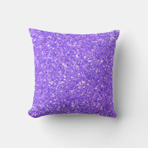 Purple fun sparkling glitter pattern   cushion