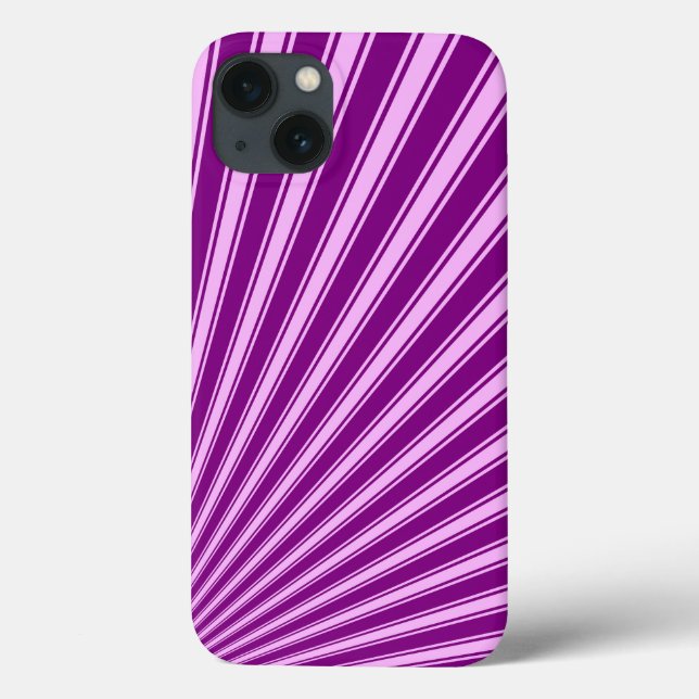 Purple Funky Sun Rays Background Case-Mate iPhone Case (Back)