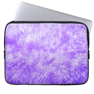 Purple Fur Frenzy Laptop Sleeve