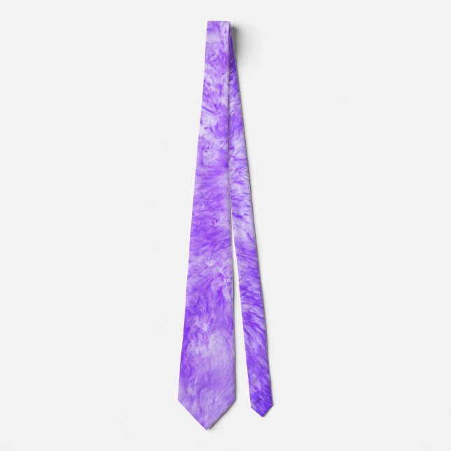 Purple Fur Frenzy Neck Tie (Front)