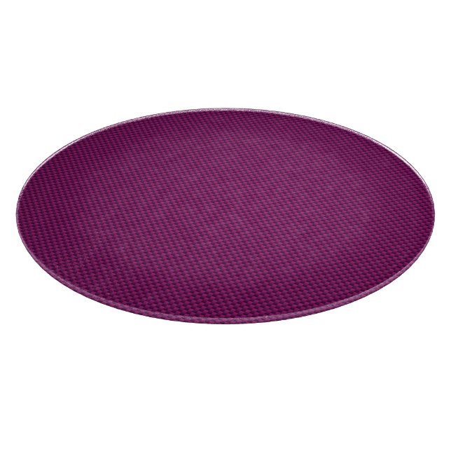 Purple Fushia Carbon Fibre Print Cutting Board (Corner)