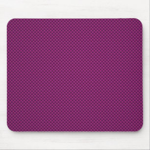 Purple Fushia Carbon Fibre Style Print Mouse Pad