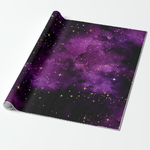 Purple Galaxy 6ft Wrapping Paper