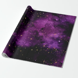 Purple Galaxy 6ft Wrapping Paper