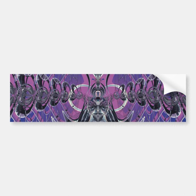 Purple Galaxy Bumper Sticker (Front)