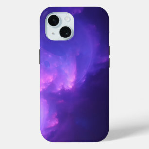 purple galaxy iPhone 15 case