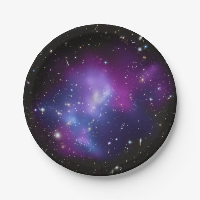 Purple Galaxy Celestial Paper Plate (Front)
