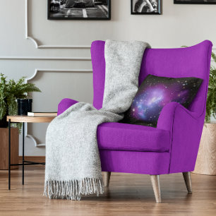 Purple Galaxy Celestial Space Photo Cushion