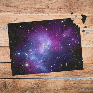 Purple Galaxy Celestial Space Photo Jigsaw Puzzle