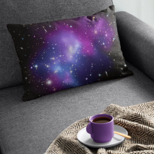 Purple Galaxy Cluster Decorative Cushion