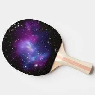 Purple Galaxy Cluster Ping Pong Paddle
