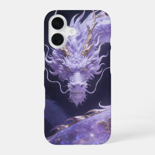 Purple Galaxy Dragon   Mystical Cosmic Dragon Fant iPhone 16 Case