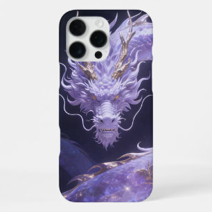 Purple Galaxy Dragon Mystical Cosmic Dragon Fant iPhone 16 Pro Max Case