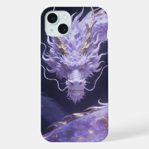 Purple Galaxy Dragon   Mystical Cosmic Dragon Fant iPhone 15 Plus Case