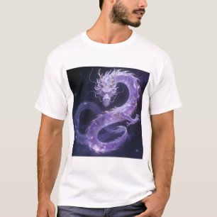 Purple Galaxy Dragon Mystical Cosmic Dragon Fant T-Shirt