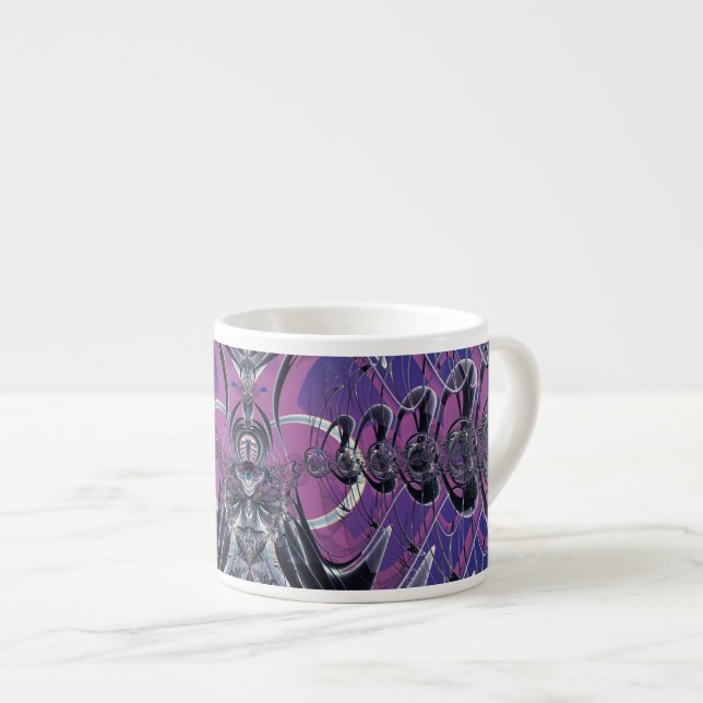 Purple Galaxy Espresso Cup (Front Right)