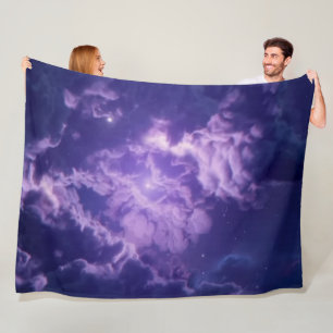 PURPLE GALAXY FLEECE BLANKET