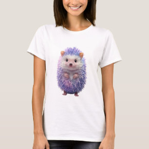 Purple Galaxy Pastel Hedgehog Cute Forest Women T-Shirt