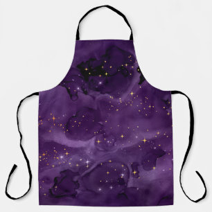 Purple Galaxy Series Design 8  Apron