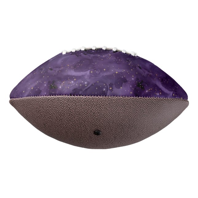 Purple Galaxy Series Design 8  Football (Rotated 270)