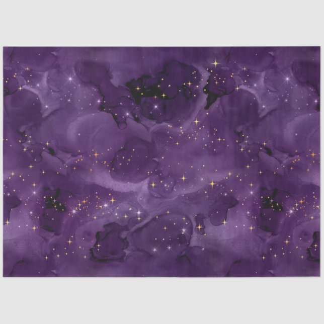 Purple Galaxy Series Design 8 Tissue Paper (Front)