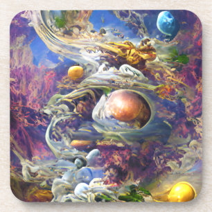 Purple Galaxy Solar System Coaster
