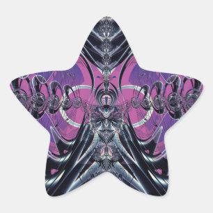 Purple Galaxy Star Sticker