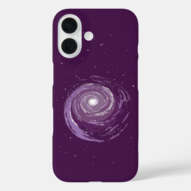 Purple Galaxy Vortex Case-Mate iPhone Case (Back)