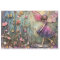 PURPLE GARDEN FLORAL FAIRY DECOUPAGE
