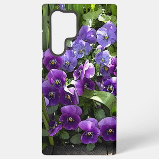 Purple Garden Flowers Samsung Galaxy Case