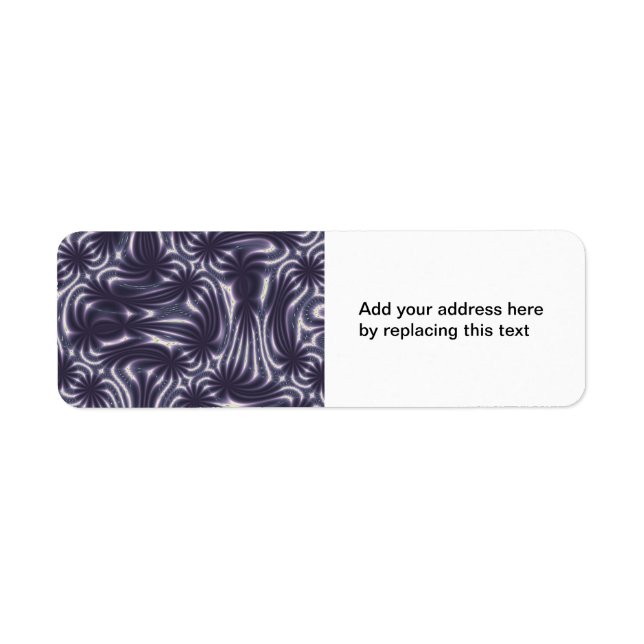 Purple Garden Return Address Label (Front)