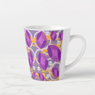 PURPLE GEMS LATTE MUG