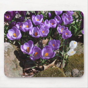 Purple Gems Mouse Pad