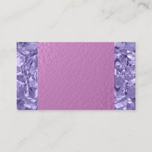 Purple Gemstone Pink Business Cards