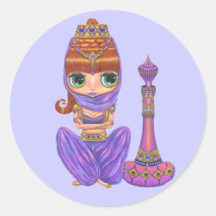 Purple Genie Sticker