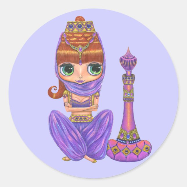 Purple Genie Sticker (Front)