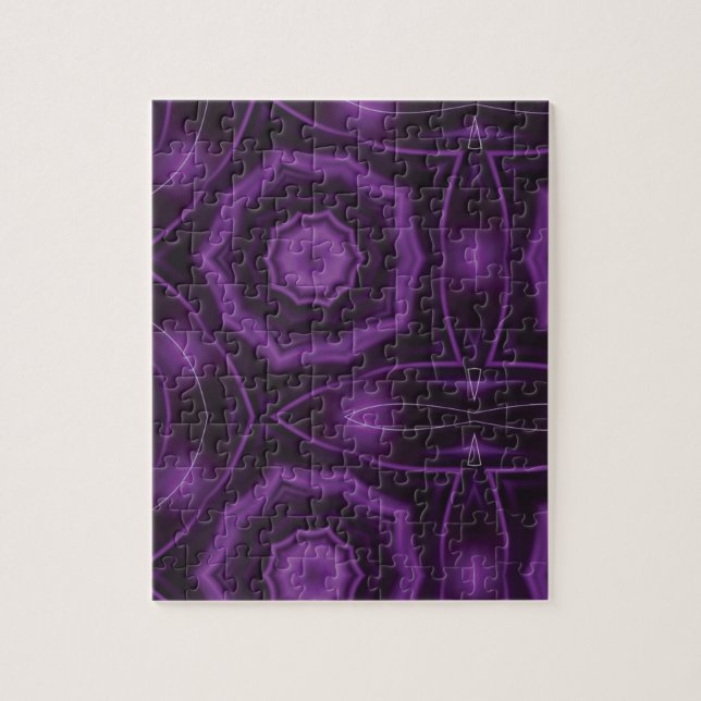 Purple geometric art jigsaw puzzle (Vertical)