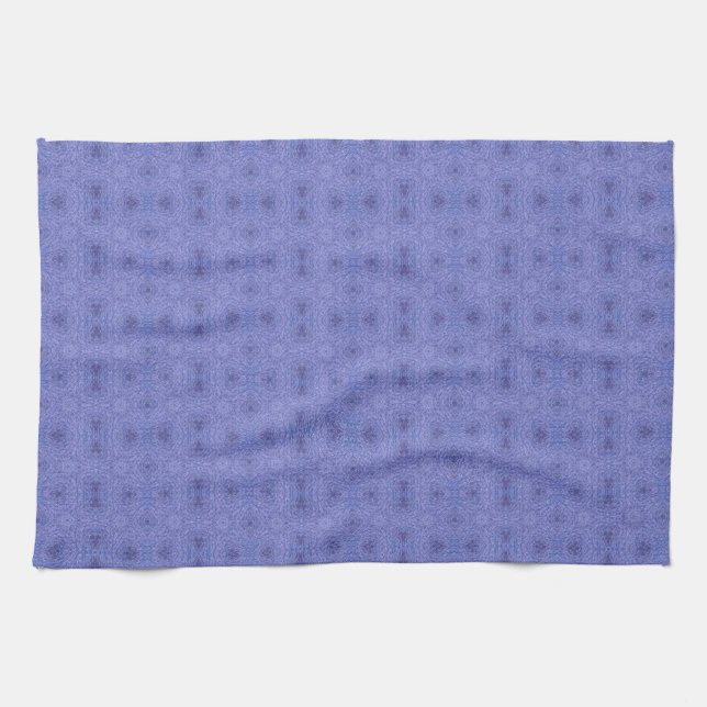 Purple geometric art stylish tea towel (Horizontal)