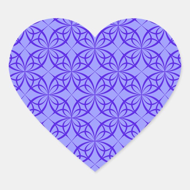 Purple geometric circles stickers (Front)