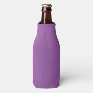 Purple, geometric, cool, trendy, modern simple art bottle cooler