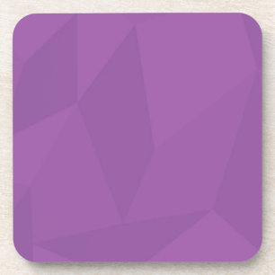 Purple, geometric, cool, trendy, modern simple art coaster