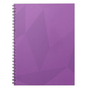 Purple, geometric, cool, trendy, modern simple art notebook