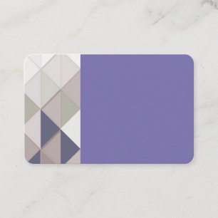 Purple Geometric Diamond Business Cards