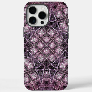 Purple Geometric Pattern with Intricate Symmetry iPhone 16 Pro Max Case