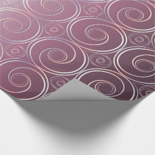 purple geometric pattern wrapping paper