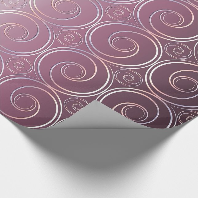 purple geometric pattern wrapping paper (Corner)