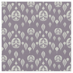 Purple Geometric Retro Pattern Fabric