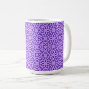 Purple Geometric Seamless Pattern Coffee Mug