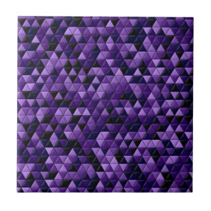 Purple Geometric Tiles