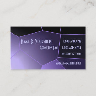 Purple Geometry Business Card